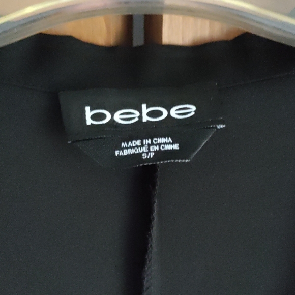 ✨Bebe Women's small sheer black blouse - Picture 2 of 3